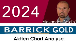 Barrick Gold Aktie Chart Analyse Rohstoffunternehmen fördert Gold Silber Kupfer zahlt Dividende [upl. by Ethelred]