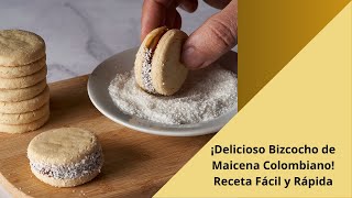 ¡Delicioso Bizcocho de Maicena Colombiano Receta Fácil y Rápida [upl. by Rehpotsrik]