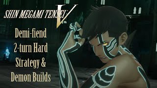 Shin Megami Tensei V  Demifiend 2turn Hard Mode Strategy and Builds [upl. by Llemij]