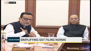 GST Return Filing Hasmukh Adhia Explains The New Return Design [upl. by Boff]