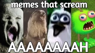 Memes That Scream AAAAAAAH [upl. by Lakym]