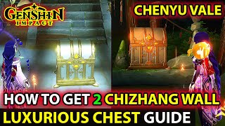 How To Get Secret Hidden 2 Luxurious Chest In Chizhang Wall In Chenyu Vale Full Guide Genshin Impact [upl. by Ruhtracm]