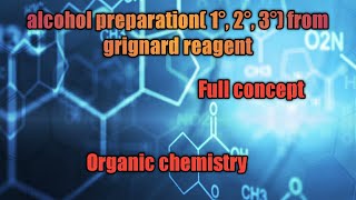 Preparation of alcohol 1° 2° 3° from grignard reagent with mechanism organic chemistry [upl. by Zanlog]