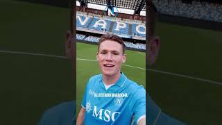 SCOTT SALUTA I TIFOSI💙🔥📹 officialsscnapoli sscnapoli calcionapoli mctominay antonioconte [upl. by Pillyhp399]