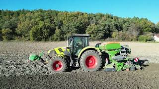 Suite des semis de méteil après les ensilage 2024 HautesAlpes arion 530 claas amazone johndeere [upl. by Berg]