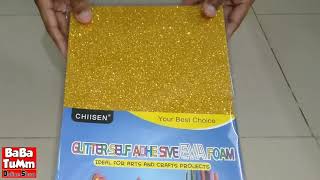 Glitter Paper 10 Sheets 10 Color Pack BaBa TuMm Online Shop [upl. by Aratak]