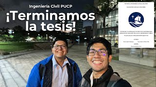 ¡Terminamos la tesis  Ingeniería Civil PUCP [upl. by Oker]