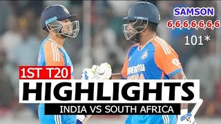 India vs South Africa 1st T20 highlights 2024 [upl. by Allerie]