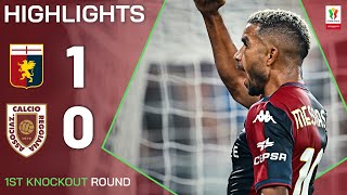 GENOAREGGIANA 10  HIGHLIGHTS  Messias sends Grifone through  Coppa Italia Frecciarossa 202425 [upl. by Einnep382]