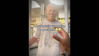 Bro dapped Joe Bidden 😂 funny memes comedy edit joebiden meme [upl. by Ahmar]