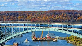 NYC LIVE CAM Amtrak Trains Views of the Hudson River amp Harlem River with City Sounds [upl. by Cassius977]