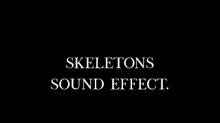 Eerie sounds of rattling skeleton bones a haunting experience Sound Effect [upl. by Micheal]