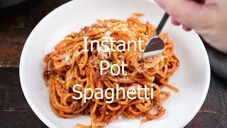 Instant Pot Spaghetti  UNBELIEVABLY Delicious [upl. by Junia]