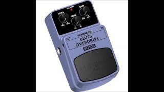 BEHRINGER Blues Overdrive BO100 Demo Audio HD [upl. by O'Donoghue993]