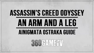 Assassins Creed Odyssey An Arm and a Leg Ainigmata Ostraka Location  Solution Argolis [upl. by Corson]