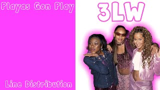 3LW  Playas Gon’ Play Line Distribution [upl. by Jollenta241]