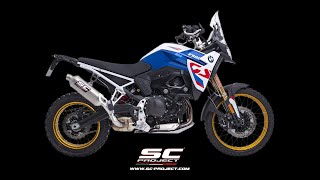 SCProject Rally Raid muffler for BMW F 900 GS  Street legal [upl. by Simonsen]