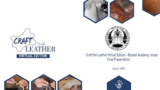 Craft the Leather Virtual Edition  Bezalel Academy Israel [upl. by Dadirac601]