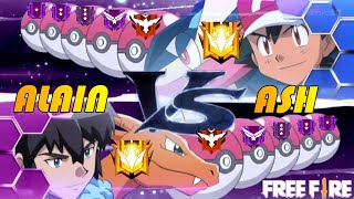 Pokemon New Rank Push  Ash vs Alain  Battle of Legend  Free Fire [upl. by Arv]