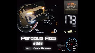 2022 Perodua Alza Cruise and TOP SPEED TEST MCCST toyotaavanza daihatsuxenia toyotaveloz [upl. by Imeaj]