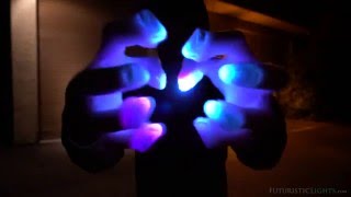 I Hear You Now My Love LED Gloves Light Show  Motion Reactive Light Gloves  FuturisticLightscom [upl. by Bendick]