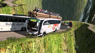 Overload Bus Driving on Worlds Deadliest Roads  Eps31 dangrouseroad busdriving [upl. by Daren]