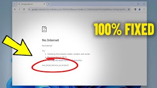 Fix DNS PROBE FINISHED NO INTERNET in Windows 11  10  8  7  How to Solve Google Chrome Error ✅ [upl. by Wadesworth]