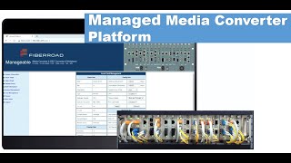 Management media converter Platform with WEB management [upl. by Anidnamra]