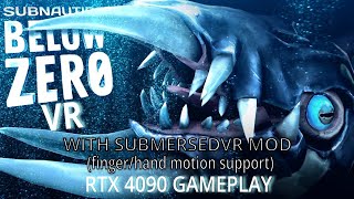 Subnautica Below Zero VR PCVR SubmersedVR mod wfull motion support fingerhand tracking [upl. by Nalyd]