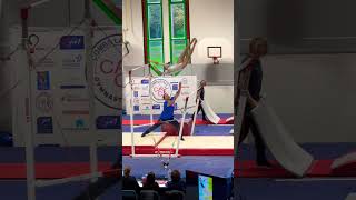 Tournoi de Combs La Ville Rebecca AIELLO🇮🇹 Finale Barres 12400Pts unevenbars gymnast sports [upl. by Glynis]