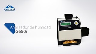 Analizador de Humedad y Impurezas de Granos Portátil G650i [upl. by Dragone]