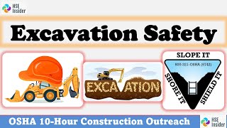 OSHA Excavation Safety  Rule of Excavation  Types of Soil  SlopingBenchingShoringShielding [upl. by Wulf244]