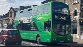 Transdev Aireline 60 Leeds then Greengates to Leeds Wright Eclipse Gemini Volvo B7TL 2757 PJ05 ZWD [upl. by Nilre322]