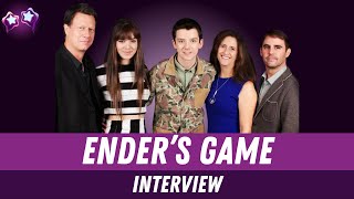 Enders Game Cast Interview Asa Butterfield Hailee Steinfield Gavin Hood Bob Orci Gigi Pritzker [upl. by Animlehliw]