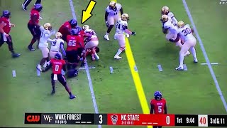 Prayers Pouring in for NC State Quarterback Grayson McCall After scary Injury vs Wake Forest [upl. by Sanfourd]