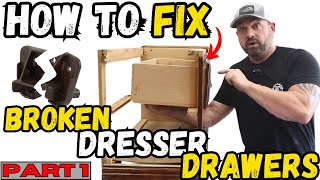 Part 1 Drawer Guides How to fix broken drawers [upl. by Blinni]