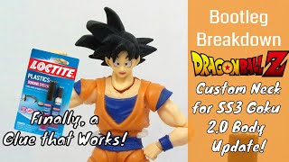 Bootleg Breakdown Extra SS3 Goku 20 Neck Mod April Update [upl. by Leksehcey]