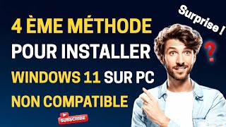 COMMENT INSTALLER WINDOWS 11 SUR UN PC NON COMPATIBLE [upl. by Akirre368]