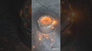 Tyre rim repair shorts lathe workshop trending viralvideo [upl. by Idisahc]