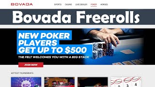 Bovada Freerolls – Build a Free Poker Bankroll [upl. by Hsara183]