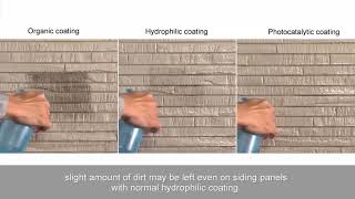 KMEW Siding  Photocatalytic Ceramic Coating features  Super hydrophilicity [upl. by Ema]