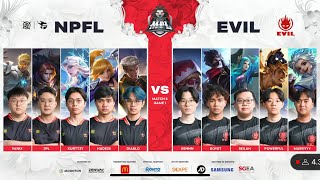 NPFL VS EVIL MPL s8 grand final playoffs First match [upl. by Bill]