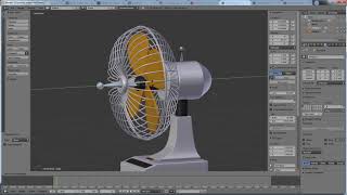 Blender Rigging Tutorial Creating Automatic Rotating Fan [upl. by Amati474]