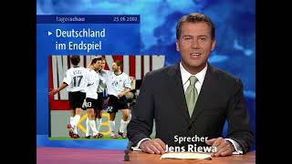 WM 2002  Tagesschau zum deutschen Halbfinale gegen Südkorea 25062002 [upl. by Obau281]