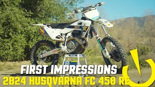 2024 Husqvarna FC 450 Rockstar Edition  First Impressions [upl. by Snowber176]