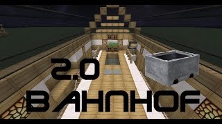 Minecraft Tutorial  Ubahn System  Bahnhof  trainstation vollautomatisch Version 20 [upl. by Toomay]