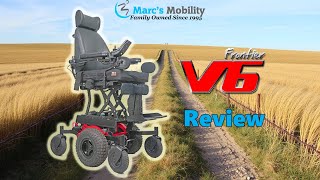 Frontier V6 All Terrain Powerchair Fully Loaded with ALL Electric Functions  Review 7567 [upl. by Ahsiram]