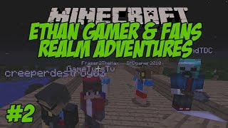 ETHAN GAMER  FANS MINECRAFT REALM ADVENTURES 2 [upl. by Ecydnak]