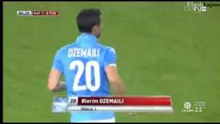 Napoli vs Barcelona 10 Blerim Dzemaili Amazing Goal [upl. by Adnawahs]