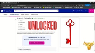 How to UNLOCK Course Hero Answers in 1 Minute  CourseHero  100 WORKING METHOD [upl. by Niwdog203]